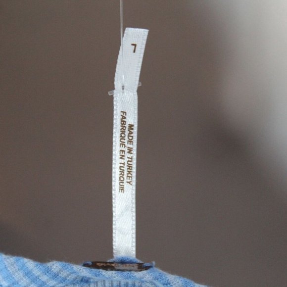 NWT Free People Nina Halter Maxi Dress Button Striped Blue Size Large H12299 - Picture 8 of 12